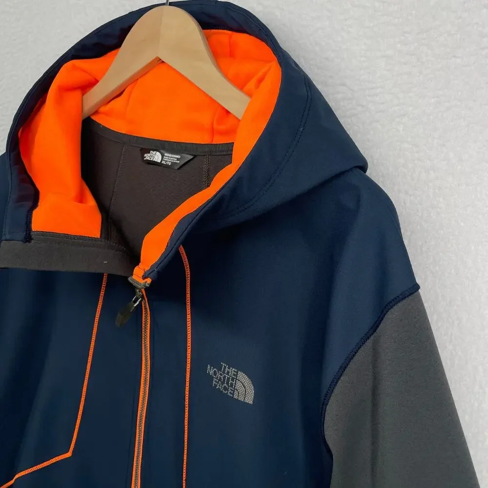 THE NORTH FACE Jacket Mens XL Kilowatt Hoodie Trail Thumbholes Windbreaker Blue